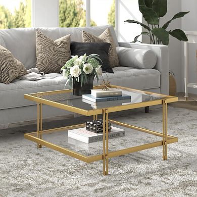 Finley & Sloane Inez Wide Square Coffee Table