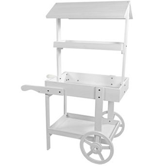 Sunnydaze Country Market Flower Cart Display Stand - 49.25 in
