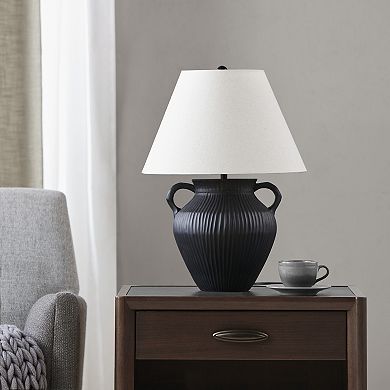 Calliope Pottery Style Resin Table Lamp