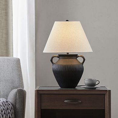 Calliope Pottery Style Resin Table Lamp