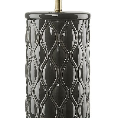 Allison Engraved Ceramic Table Lamp