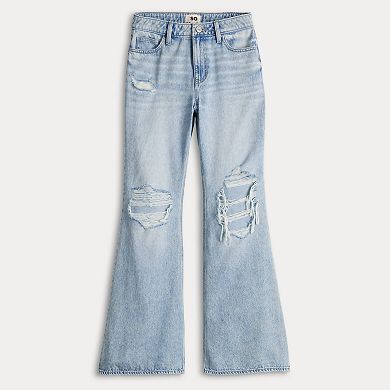 Juniors' SO® Mid Rise Slouchy Flare Jeans