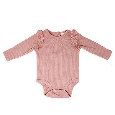 Baby Girls Take Me Home 3 Piece Layette Set, Mauve Leopard