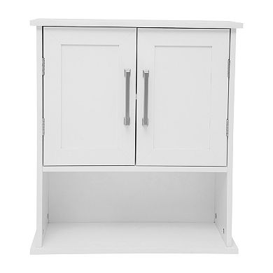 Merrick Lane Contemporary Wall Mount Storage Cabinet For Bath Or Laundry Room