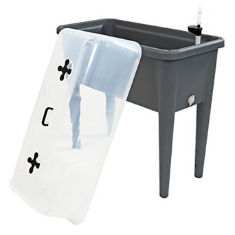 Sunnydaze Self-watering Raised Garden Bed With Cloche Cover