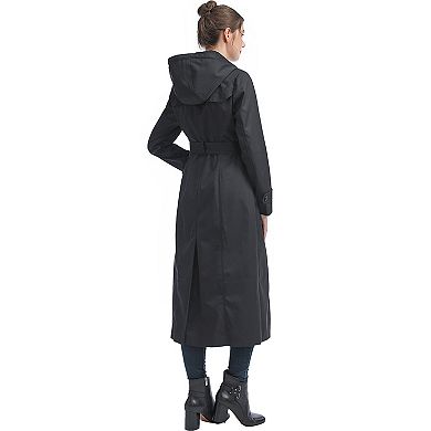 Plus Size Bgsd Paula Waterproof Hooded Long Raincoat