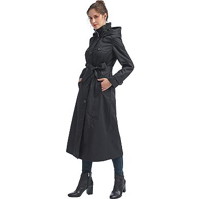 Women's Bgsd Paula Waterproof Hooded Long Raincoat