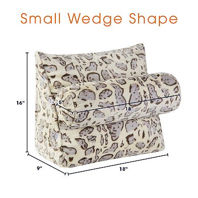 Cheer Collection Tv Reading And Wedge Pillow With Detachable Bolster