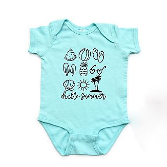Hello Summer Chart Baby Bodysuit
