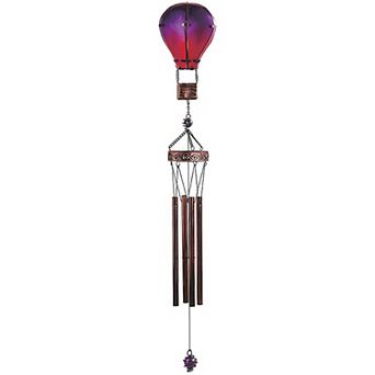 FC Design 36" Long Purple Glass Air Balloon Wind Chime Perfect Gifts for Holiday Patio Garden Décor