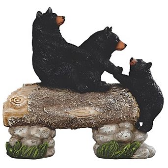 Fc Design 9.75"w Bear Family Crossing Bridge Figurine Decoration Home Room Decor