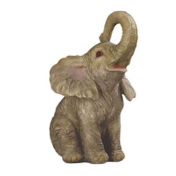 Fc Design 7"h Elephant Sitting Trunk Up Figurine Decoration Home Room Decor