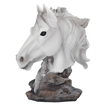 Fc Design 4.5"h White Horse Bust Figurine Decoration Home Room Decor