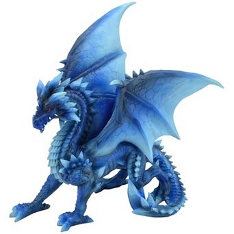Fc Design 8.5"w Blue Dragon Sitting Figurine Decoration Home Room Decor