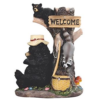 Fc Design 8"h Bear With Racoon Stealing Food Figurine Decoration Home Room Decor