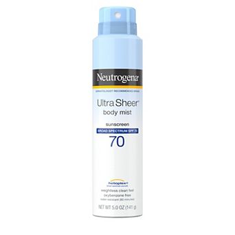 Neutrogena Ultra Sheer Body Mist Sunscreen Spray SPF