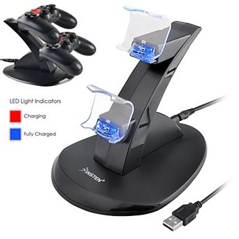 For Playstation Ps4 Controller Led Charger Dock Station Dual Fast Charging Stand
