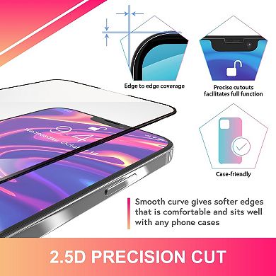 2x Tempered Glass Screen Protector Film For Iphone 13 Pro Max 6.7" Case Friendly