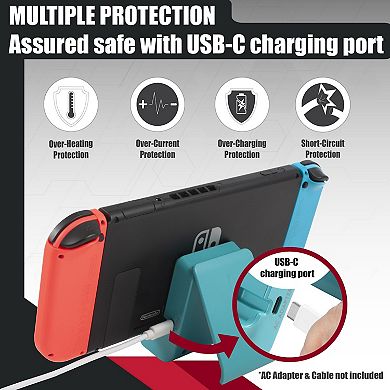Adjustable Charging Station Playstand For Nintendo Switch / Oled / Lite, Blue