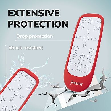 Ps5 Media Remote Cover Case Protective Silicone Skin Sleeve Anti-shock Red