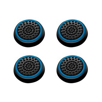 4x Blue Analog 360 Controller Thumb Stick Grip Thumbstick Cap For Ps4 Xbox