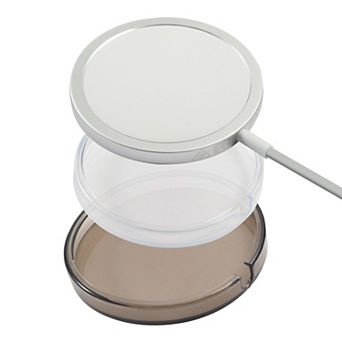 2-pack Case For Magsafe Charger Pad, Protective Soft Tpu Skin Cover Clear & Gray