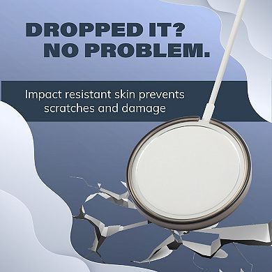 2-pack Case For Magsafe Charger Pad, Protective Soft Tpu Skin Cover Clear & Gray