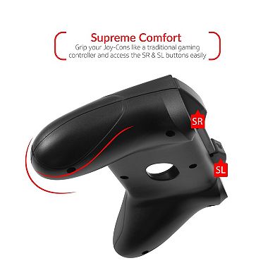 Insten Joy-con Protective Controller Grip Handle For Nintendo Switch, Black
