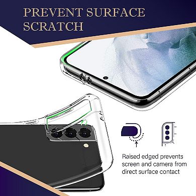 For Galaxy S21 Plus 5g 6.7 Clear Soft Tpu Phone Case Protective Cover