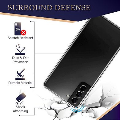 For Galaxy S21 Plus 5g 6.7 Clear Soft Tpu Phone Case Protective Cover