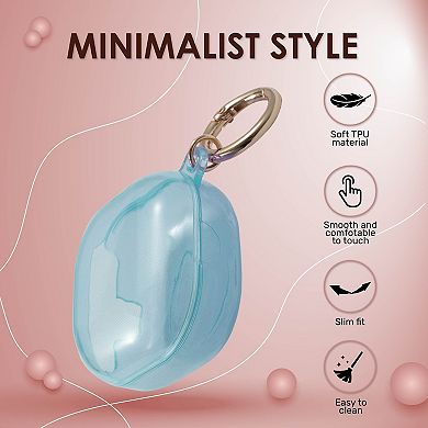 Protective Soft Tpu Case Cover For Galaxy Buds Pro/buds Live Clear Blue