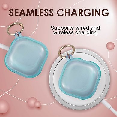 Protective Soft Tpu Case Cover For Galaxy Buds Pro/buds Live Clear Blue