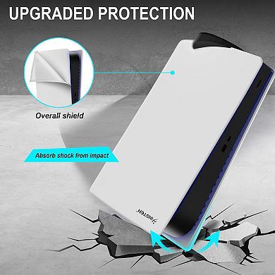 For Ps5 Digital Edition Console Cover Anti-dust Protective Case Accessory White