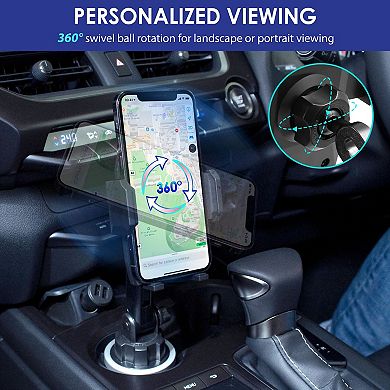 Car Cup Cell Phone Holder Long Adjustable Mount For Iphone Universal