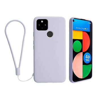 For Google Pixel 4a 5g (2020) Liquid Silicone Case Soft Protective Cover Purple