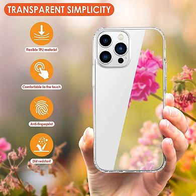 Clear Case For Iphone 13 Pro Max (6.7 Inch) Soft Tpu Protective Cover