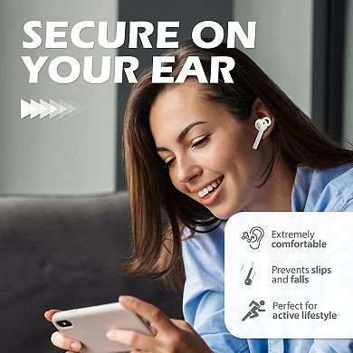 For Airpods 1 & 2 Earbuds Ear Hooks With Eartips Anti-lost Accessories 3x Clear
