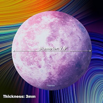 Mouse Pad Round Galaxy Series Non-slip For Gaming Office Gift Idea Purple Venus