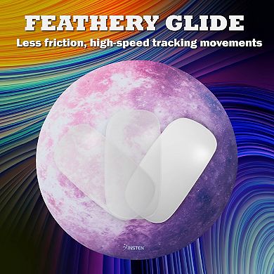 Mouse Pad Round Galaxy Series Non-slip For Gaming Office Gift Idea Purple Venus