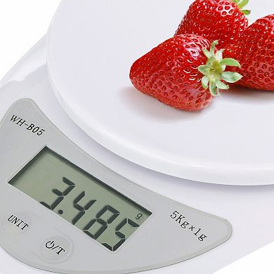 New 5kg X 1g Digital Kitchen Scale Diet Food Compact Kitchen Scale 10lb X 0.04oz