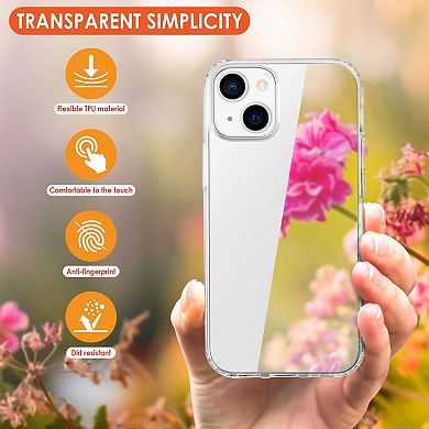 Clear Case For Iphone 13 (6.1 Inch) Soft Tpu Protective Cover Skin