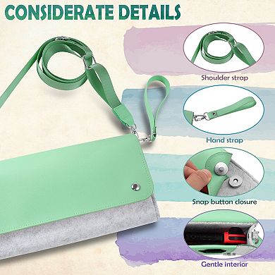 For Nintendo Switch & Oled Model Carrying Case Purse Sleeve Travel Bag Green
