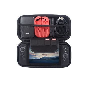 For Nintendo Switch & Oled Model Hard Eva Shell Carrying Case Travel Pouch Black