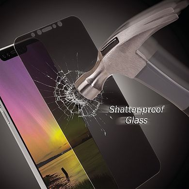 2 Pcs Anti-spy Privacy Tempered Glass Screen Protector Film For Apple Iphone Xr