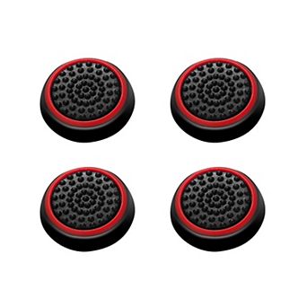 4x Red Analog 360 Controller Thumb Stick Grip Thumbstick Cap For Ps4 Xbox