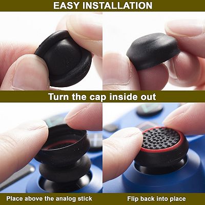 Xbox 360 Thumbstick Caps 2 Black Xbox 360 Controller Thumbstick Caps ...