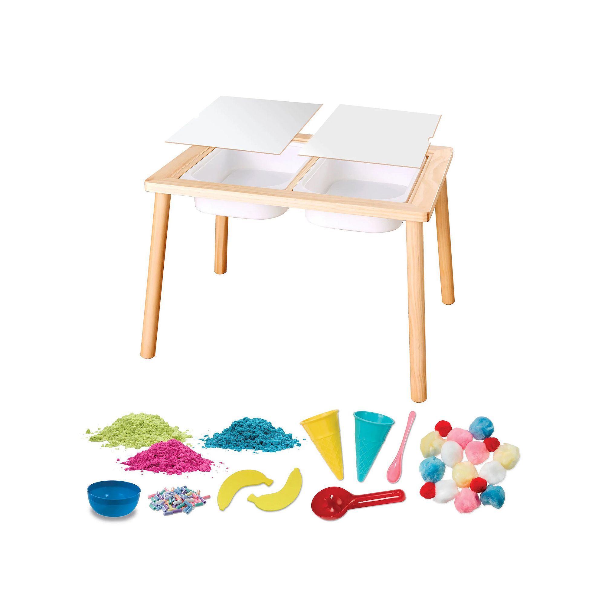 Creativity for Kids Deluxe Activity Sensory Table with Ice Cream Shop, Mult