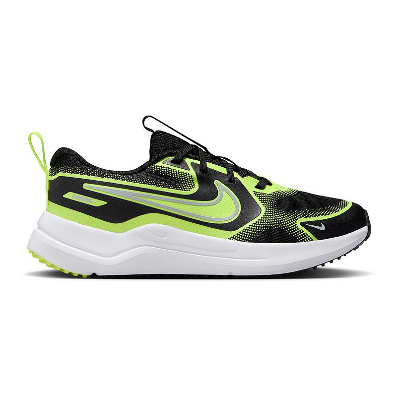 Nike Cosmic Runner Big Kid Running Shoes, Boy's, Size: 7, Black White Volt
