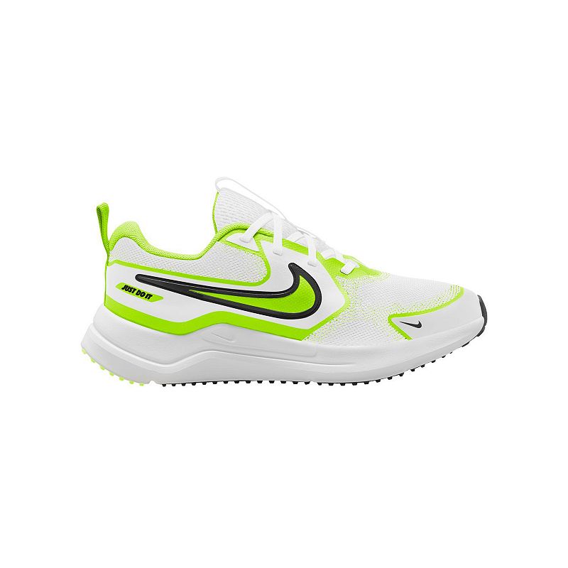 Nike Cosmic Runner Big Kid Running Shoes, Boy's, Size: 5, White Black Volt