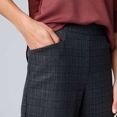 Women's Simply Vera Vera Wang Tapered Ankle Pull-On Ponte Pants